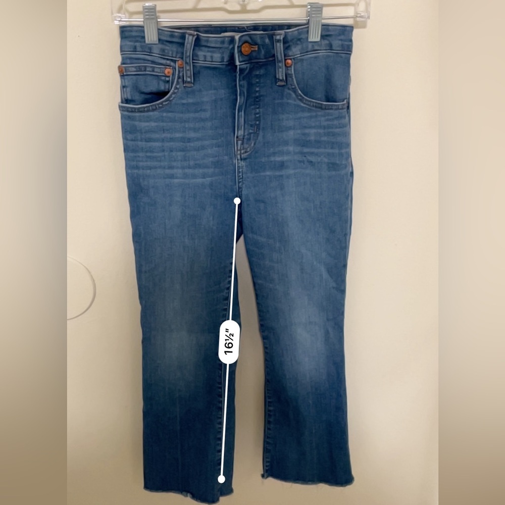 ✨Women’s Madewell Jeans Curvy Cali Demi-Boot Size 25P - Picture 11 of 11